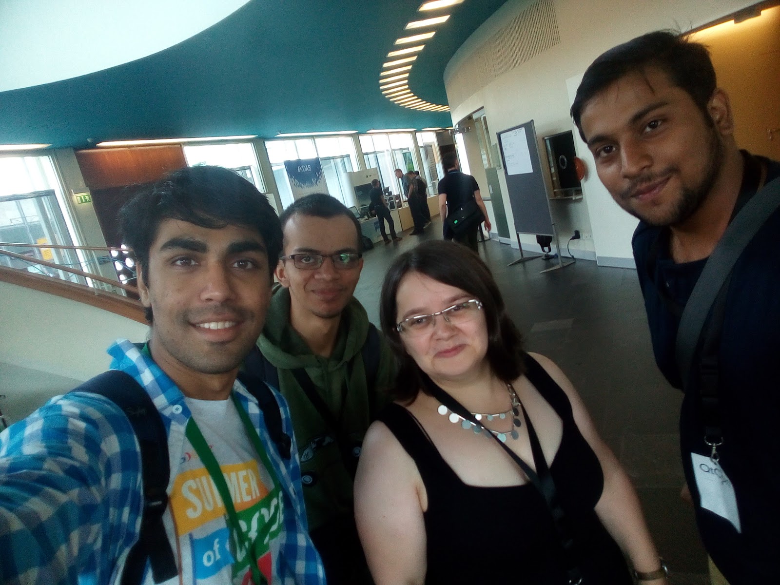 With Lydia, President of KDE Ev